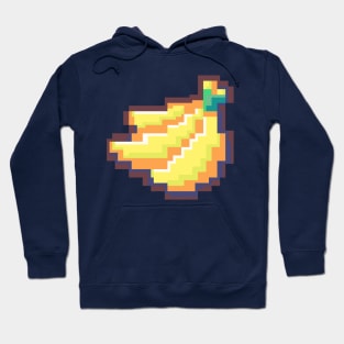 Yellow Banana Pixelart Hoodie